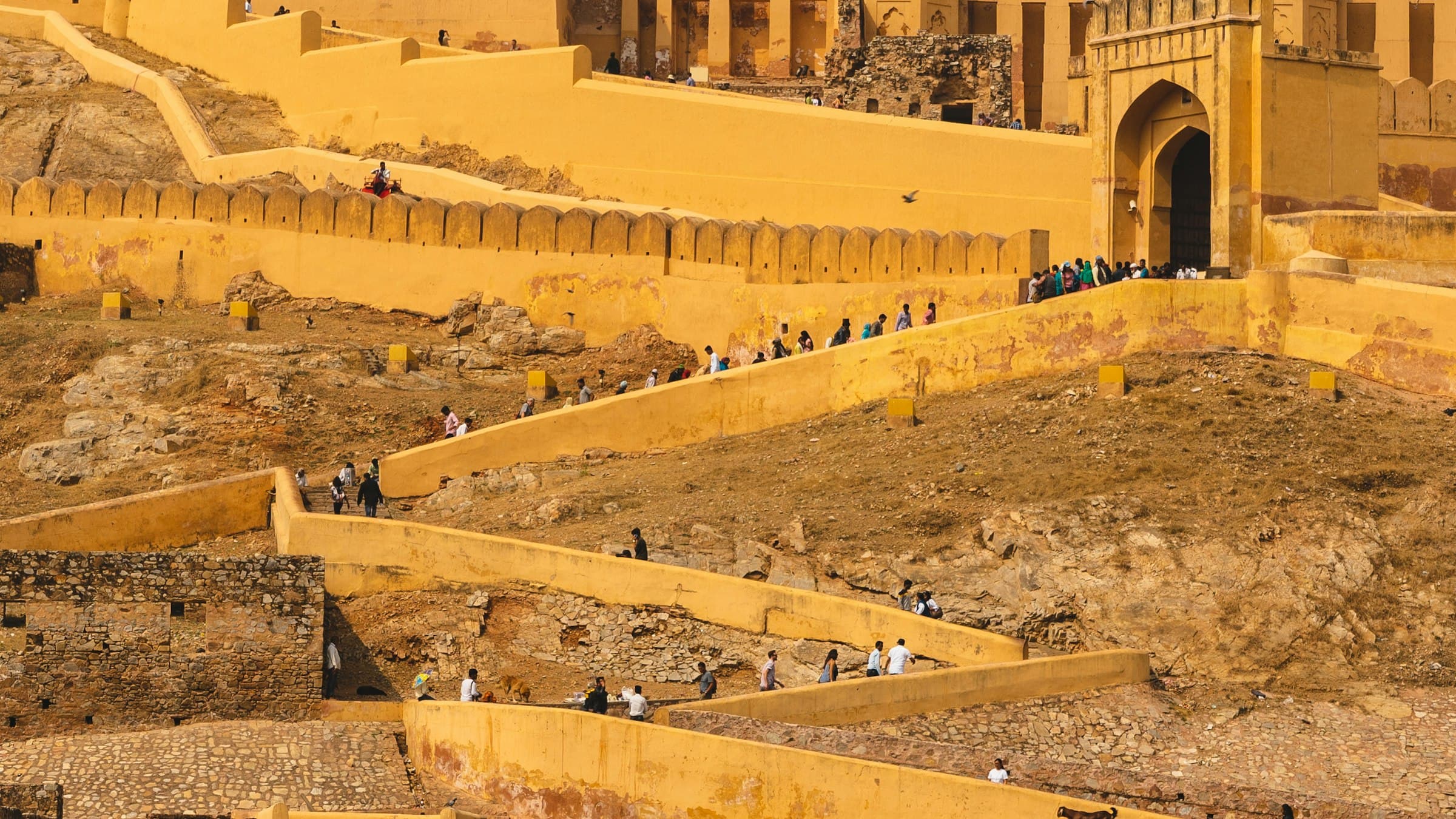 Amber Fort at golden hour, Rajasthan