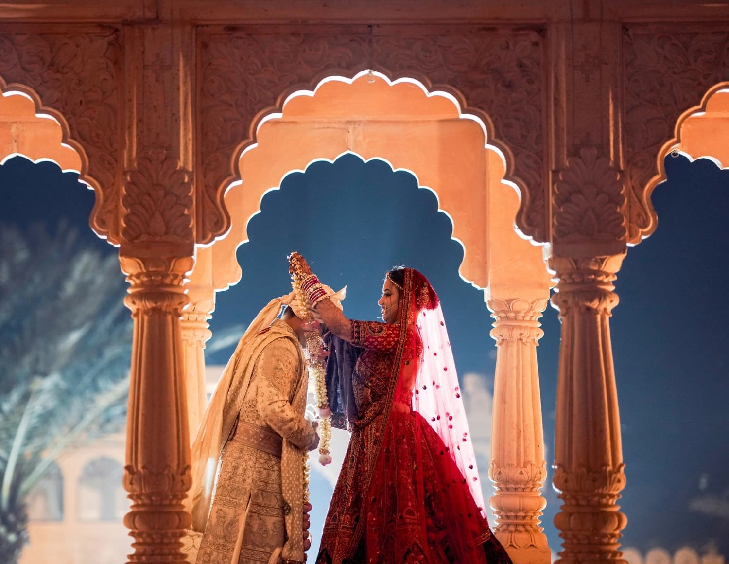 The carved golden sandstone architecture of Fort Rajwada, Jaisalmer